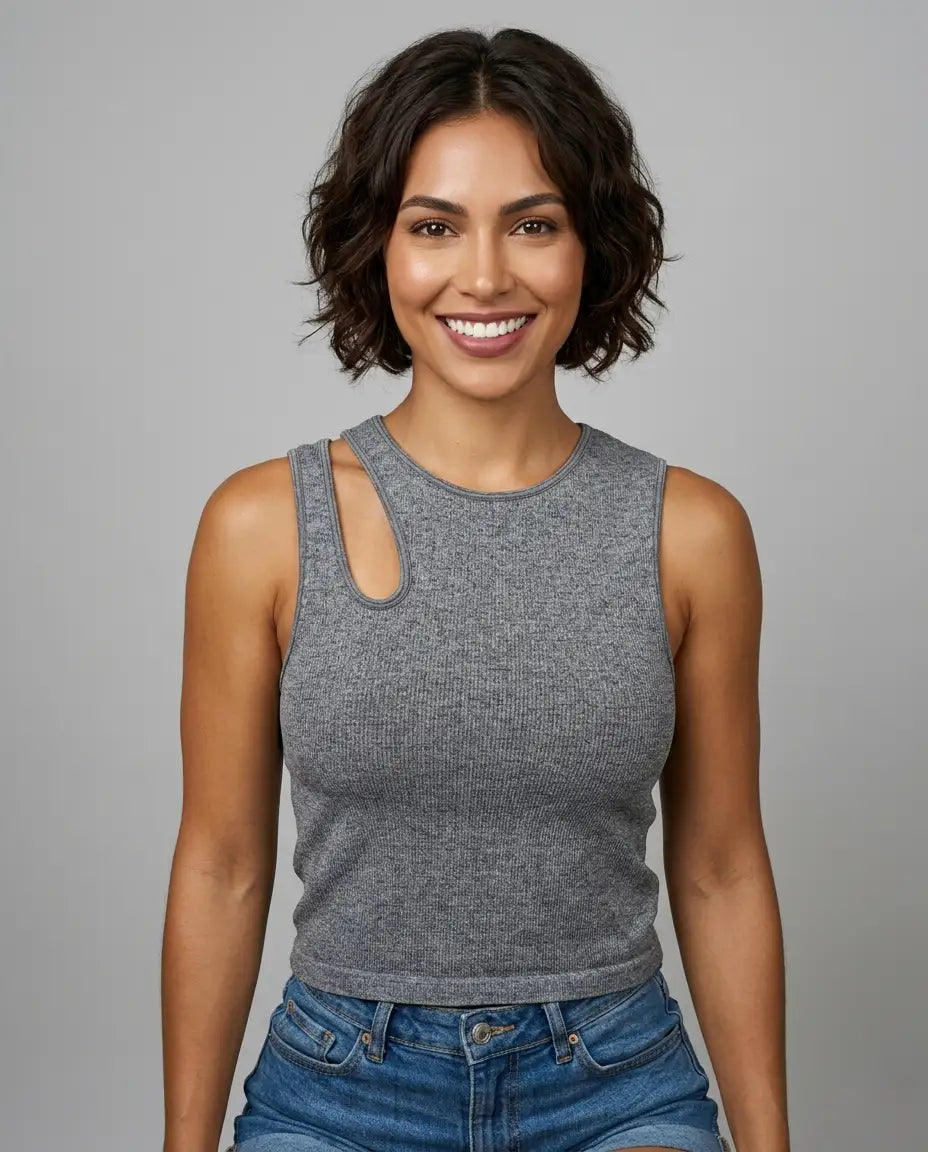 Grey Jaspe T-Shirt Viva Rouss
