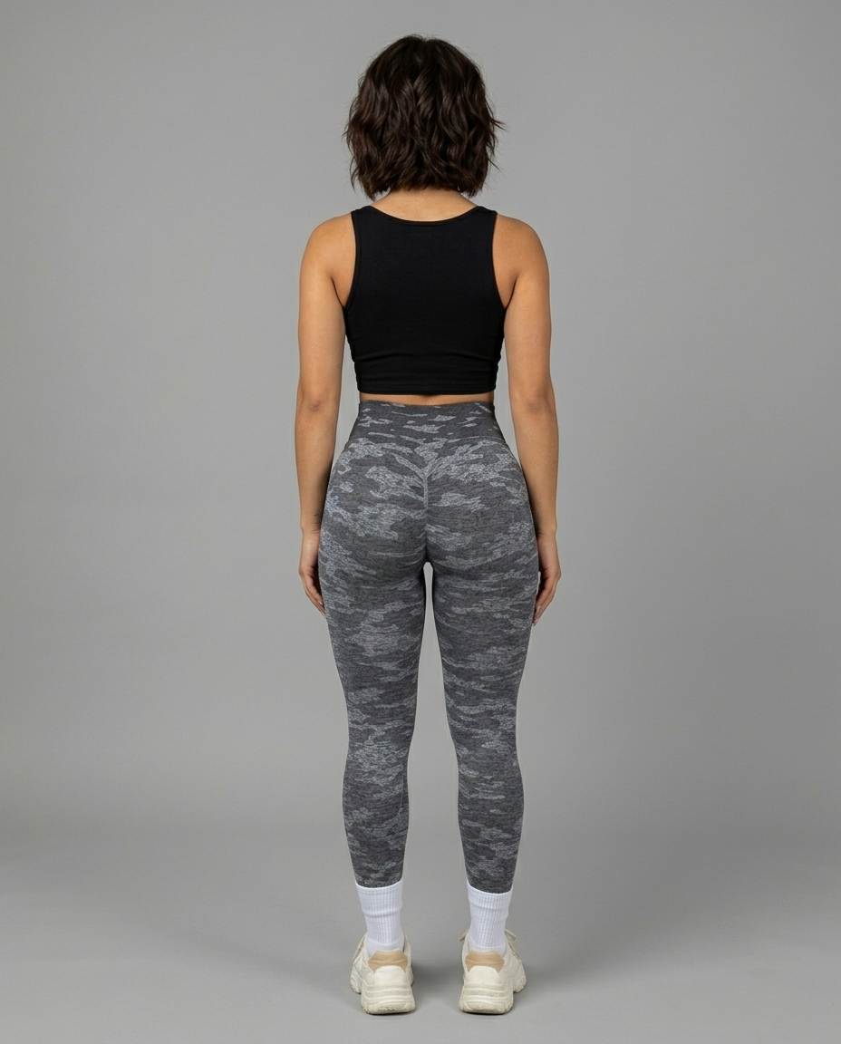 High-Waist Camo Leggings Viva Rouss