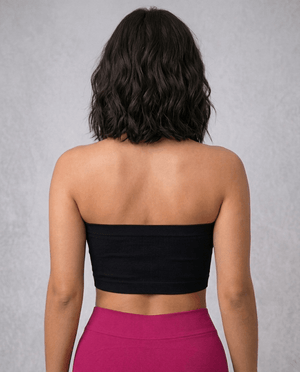 Strapless Ribbed Bandeau Top Viva Rouss
