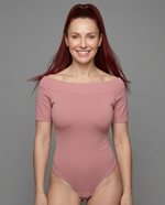 Off-Shoulder Short Sleeve Bodysuit  Viva Rouss