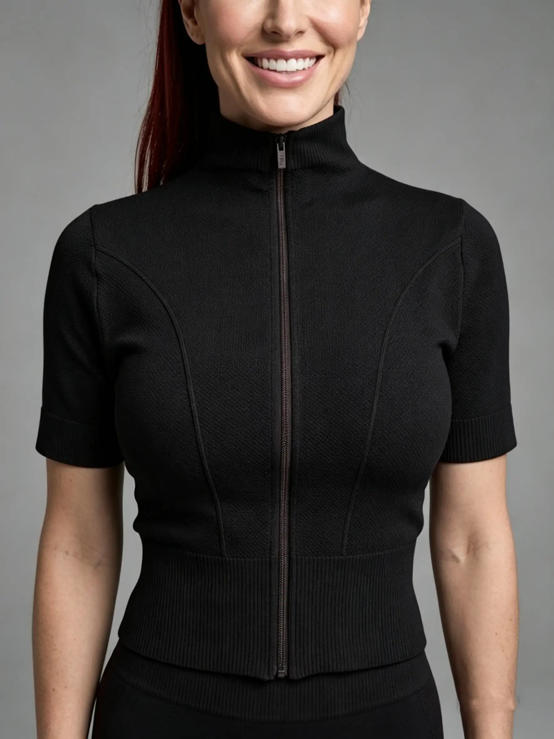 Short Sleeve Jacket Negro Viva Rouss
