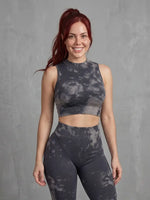Tie-Dye Seamless Activewear Set Oxford deslavado Viva Rouss