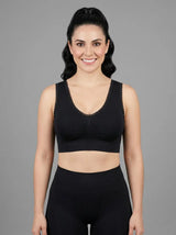 V-Neck Lace Bralette Top Negro Viva Rouss