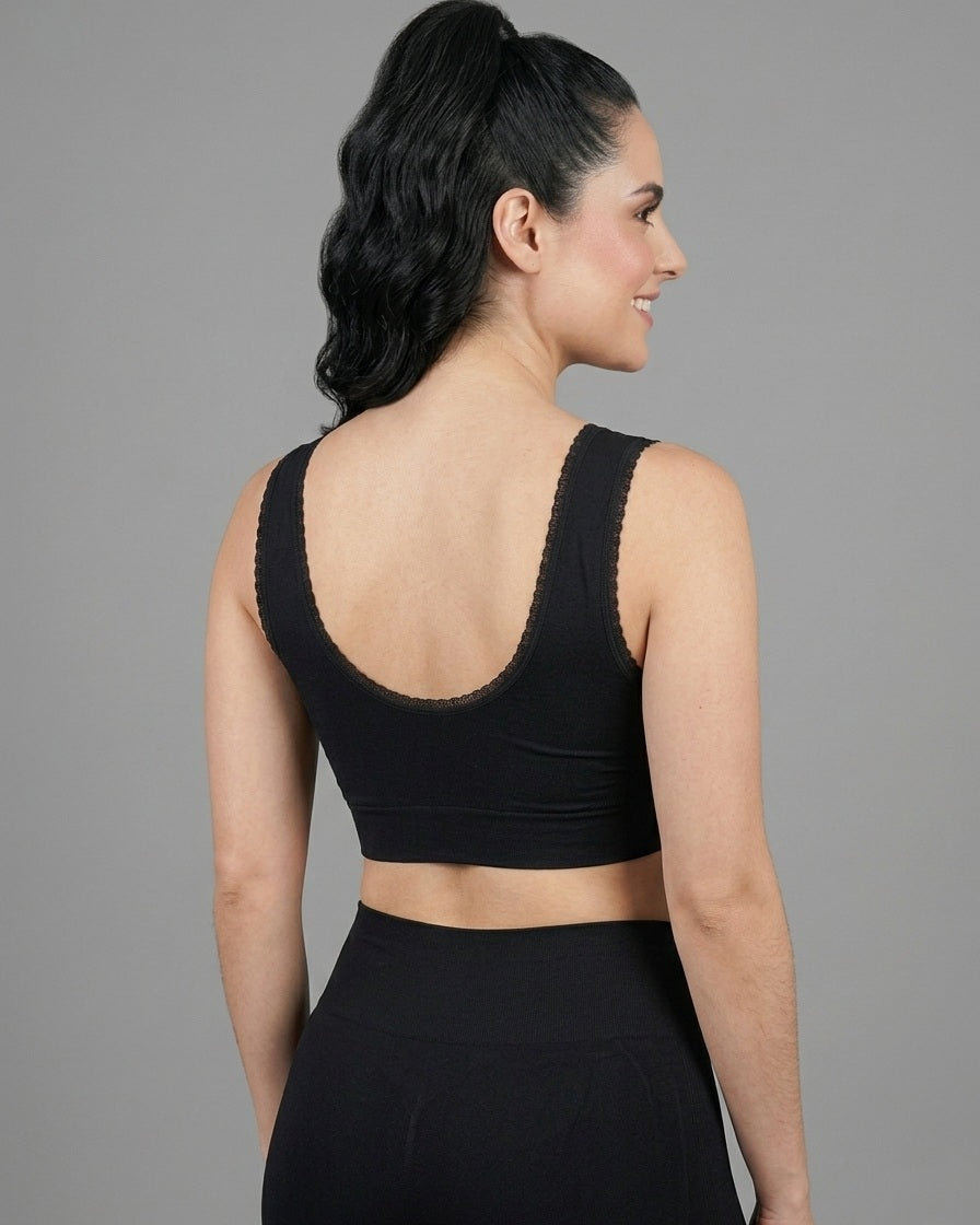 V-Neck Lace Bralette Top  Viva Rouss