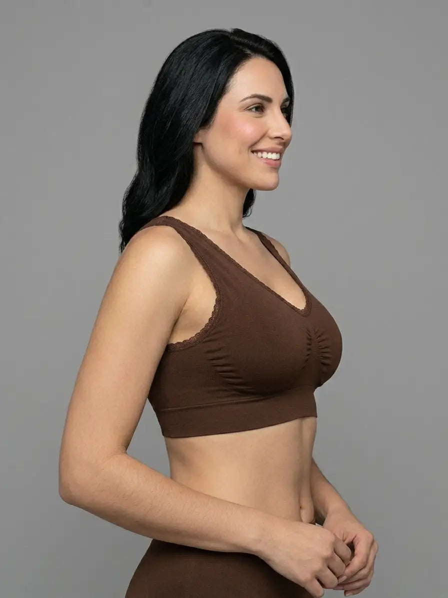 V-Neck Lace Bralette Top  Viva Rouss